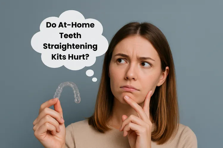Does at-home teeth straightening with clear aligners hurt?