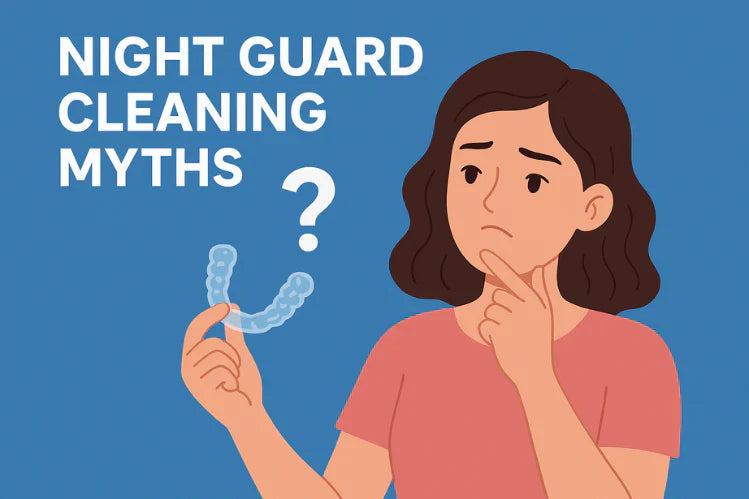 Uma menina a pensar em mitos sobre a limpeza de guarda-volumes noturnos.