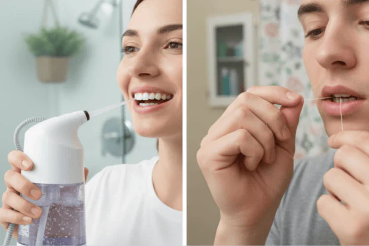 Irrigação oral versus fio dentário